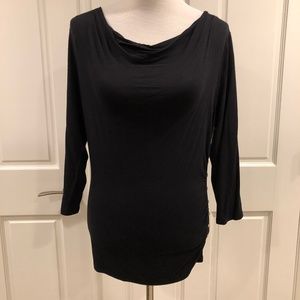 Michael Kors EUC M black jeweled 3/4 sleeve fitted
